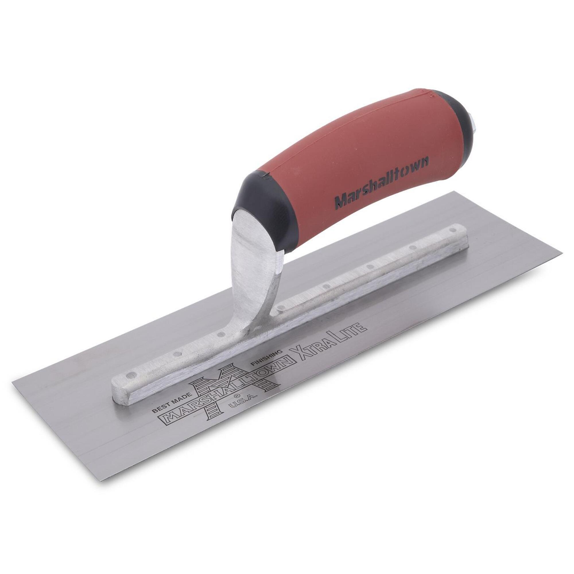 Marshalltown Finishing Trowel - 10in. x 3in., Curved DuraSoft Handle, Model# MXS54D